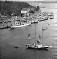 Ashanti IV (vorn) und Gorch Fock auf der Kieler Woche 1962