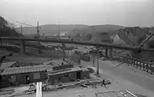 Straßenbau am Sonnborner Kreuz, 1971
