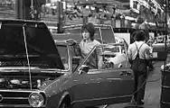 Die Montage des Audi 80 erfolgte auch im Volkswagenwerk Wolfsburg