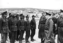 Rommel inspiziert eine Einheit der Indischen Legion, Lacanau Océan (Biscaya), Februar 1944