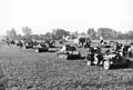 September 1939: Deutsche Panzerkolonne beim Angriff auf Polen