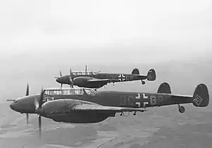 Rotte mit Messerschmitt Bf 110