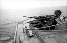 Flak C/30 auf einem Schnellboot