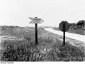 Straßenschild nach Hamburg, Minnesota, 1928