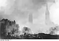 Die zerstörte Kathedrale nach den alliierten Bombenangriffen