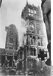 Die zerstörte Kathedrale nach den alliierten Bombenangriffen (2)