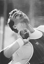 Ulf Timmermann beim Sportfest der DDR-Leichtathleten
