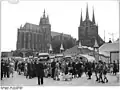 Ensemble Erfurter Dom und Severikirche in den 1950er Jahren