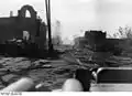 Blick aus dem Turm eines StuG III auf Stalingrad, September 1942
