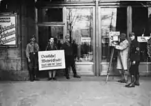 Boykott des jüdischen Kaufhaus „Wertheim“ in Berlin, 1933