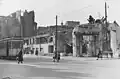 Die Linie 1 der Berliner Straßenbahn (Aufnahme von 1950) querte die Sektorengrenze zwischen Ost- und West-Berlin