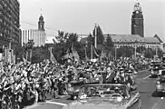 Sigmund Jähn und Waleri Bykowski zu Besuch in Dresden (1978)
