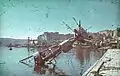 Der zerstörte Hafen von Sewastopol 1942