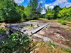 Der als Laderampe getarnte Bunker 224 von oben