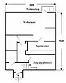 Grundriss des Unterstandes