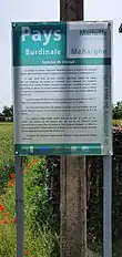 Hinweistafel des Pays Burdinale-Mehaigne