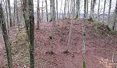 Bild 2: Das hufeisenförmige Plateau der Vorburg