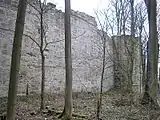 Die Nordfront der Burg