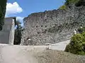 Teil der Burgmauer