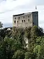 Burgruine Gilgenberg. 710 m.ü.M, in Zullwil, im Solothurner Faltenjura, Schweiz