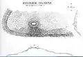 Burgstall Holzöster: Planskizze Hugo von Preens