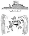 Lageplan der Burgruine Neunußberg von 1926