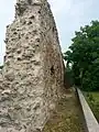 Außenseite der Südmauer