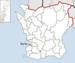 Lage der Gemeinde Burlöv