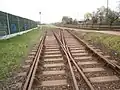 Einmündung in die Bahnstrecke Budapest–Cegléd in Szemeretelep (2016)
