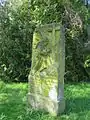 Grabstein auf dem örtlichen Friedhof