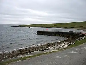 Der Landungssteg im Süden der Bucht