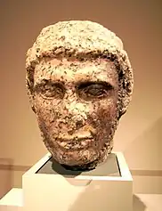 Porträtkopf einer Statue des Ptolemaios X.; Ägyptisches Museum Berlin