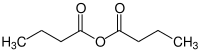Strukturformel von Buttersäureanhydrid