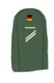 Ärmelabzeichen Obergefreiter UA für Arbeitsanzug, Moleskin ca. 1970–1974
