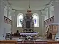 Kirchenraum der Pfarrkirche St. Peter und Paul in Beutnitz