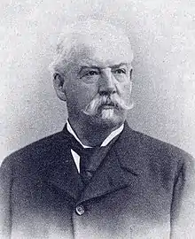 César Vicarino (1833–1910) Ingenieur, Politiker, Basel. Grab auf dem Friedhof Wolfgottesacker, Basel