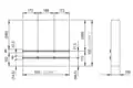 Gerade, zweigleisig, Quadrat von 532 mm