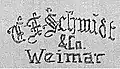 Logo 5C.F.Schmidt / & Co. / Weimar