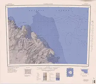 Kartenblatt mit Oatesland (Teil)