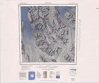 Südteil des Gletschers östlich der Bowers Mountains