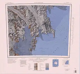 Eisenhower Range am Westrand der Karte