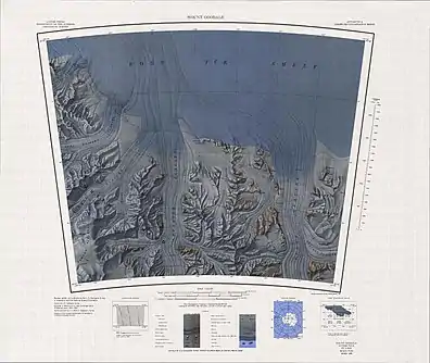 Topographisches Kartenblatt Mount Goodale 1:250.000 mit Amundsen Glacier