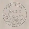 Stempel der Poststelle Loco; August 2000.