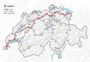 Verlauf der A1