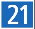 4.57 Nummerntafel für Hauptstrassen