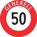 Höchstge­schwin­dig­keit50 generell (CH)