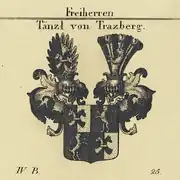 Wappen der Freiherren Tänzl von Trazberg nach Tyroff