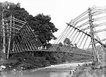 Schrägseilbrücke über den Serayu bei Wonosobo
