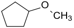 Strukturformel von Cyclopentylmethylether