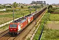 Lokomotiven 4707 und 4709, bei Aveiro (Linha do Norte)